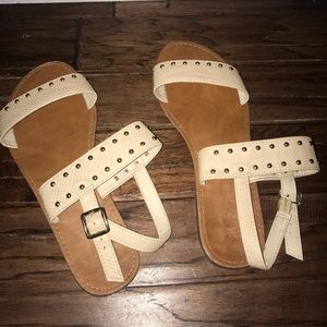 Tan sandals